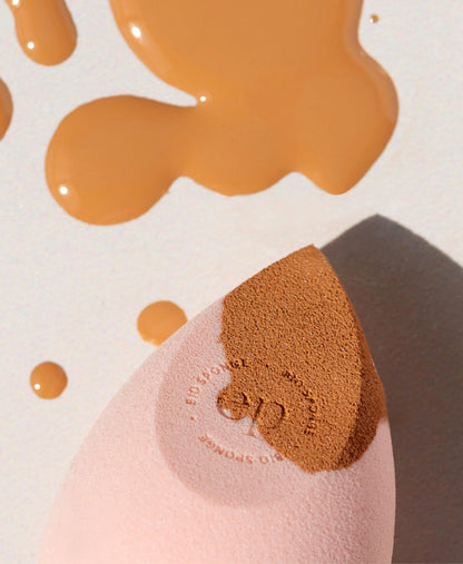 biodegradable all-beauty sponges by Ere Perez used with foundation for seamless precise application