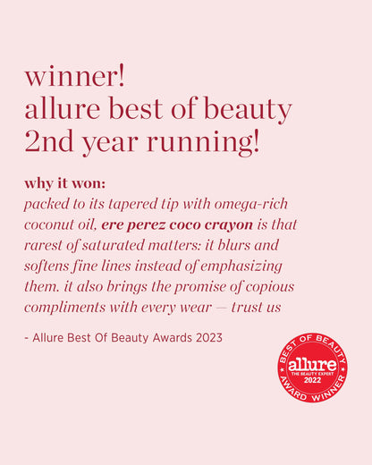 Eco-friendly coco crayon by Ere Perez winner of allure best of beauty second year running 