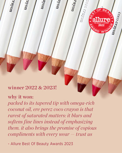 natural coco crayon by Ere Perez, why it won allures best of beauty second year running 