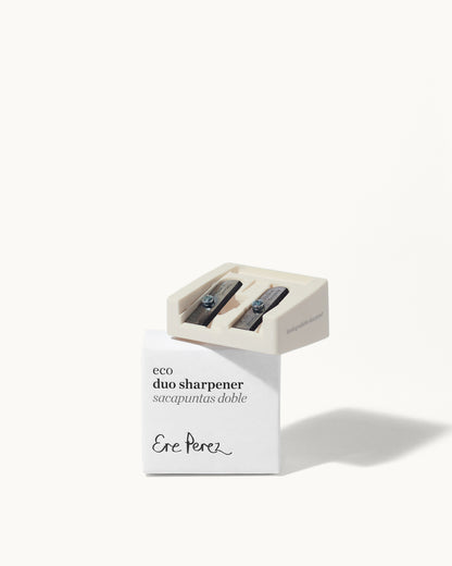 sustainable eco duo sharpener and its sustainable box